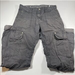 H&M Gray Printed Cargo Pant Size 13-14